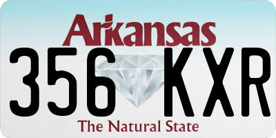 AR license plate 356KXR