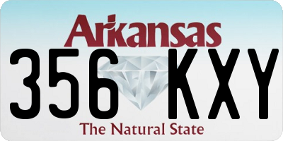 AR license plate 356KXY