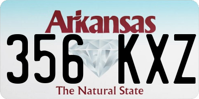 AR license plate 356KXZ