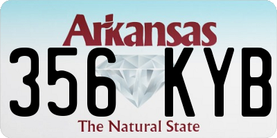 AR license plate 356KYB