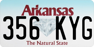 AR license plate 356KYG