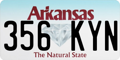 AR license plate 356KYN
