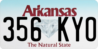 AR license plate 356KYO