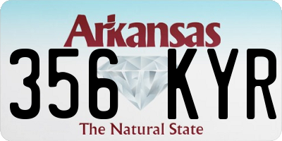 AR license plate 356KYR