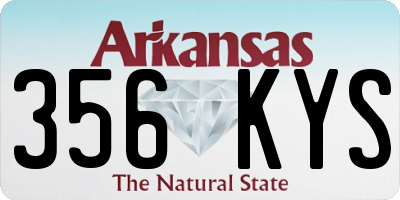 AR license plate 356KYS
