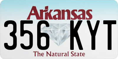 AR license plate 356KYT