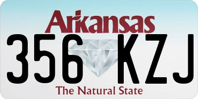 AR license plate 356KZJ
