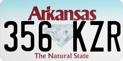 AR license plate 356KZR