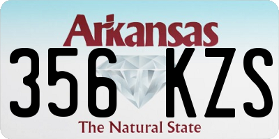 AR license plate 356KZS