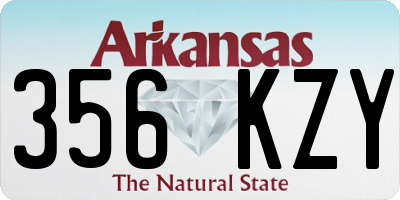 AR license plate 356KZY