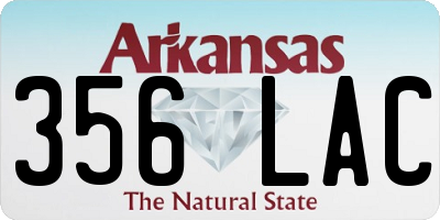 AR license plate 356LAC