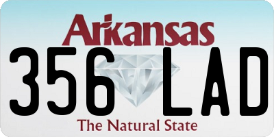 AR license plate 356LAD