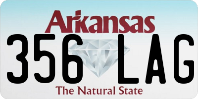 AR license plate 356LAG