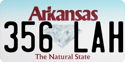 AR license plate 356LAH