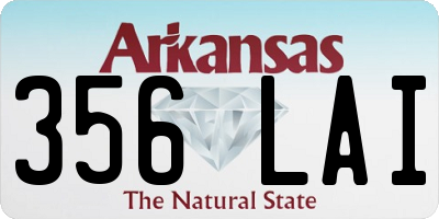 AR license plate 356LAI