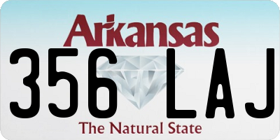 AR license plate 356LAJ