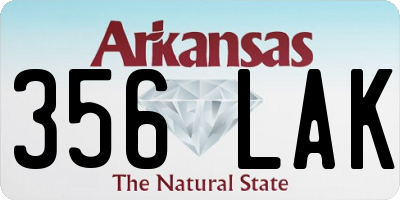 AR license plate 356LAK