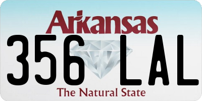 AR license plate 356LAL