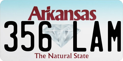 AR license plate 356LAM
