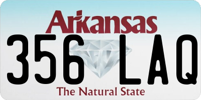 AR license plate 356LAQ