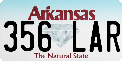 AR license plate 356LAR