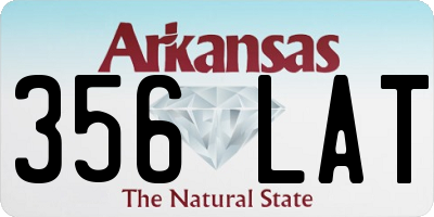 AR license plate 356LAT