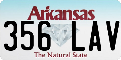 AR license plate 356LAV