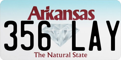AR license plate 356LAY
