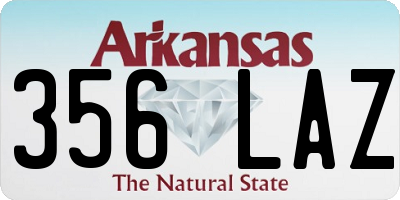 AR license plate 356LAZ