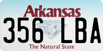 AR license plate 356LBA