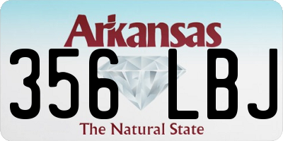 AR license plate 356LBJ