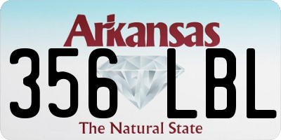 AR license plate 356LBL