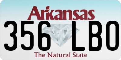 AR license plate 356LBO