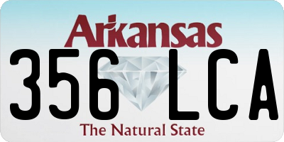 AR license plate 356LCA