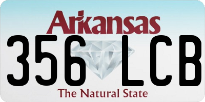 AR license plate 356LCB