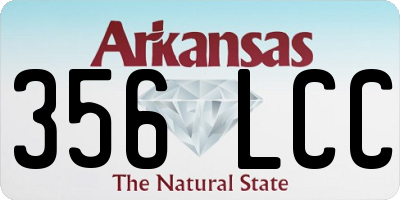 AR license plate 356LCC