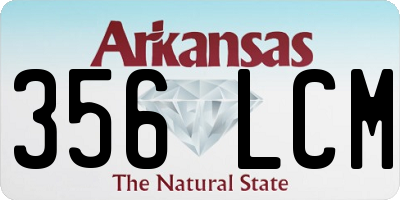 AR license plate 356LCM