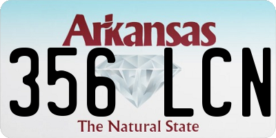 AR license plate 356LCN