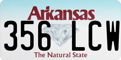 AR license plate 356LCW