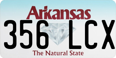 AR license plate 356LCX