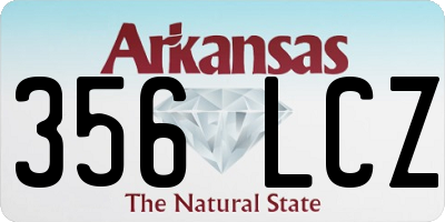 AR license plate 356LCZ