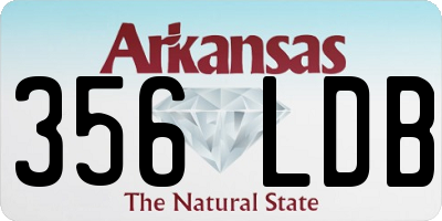 AR license plate 356LDB