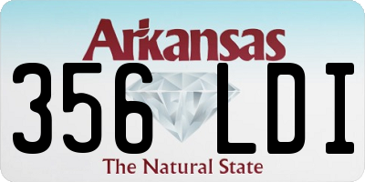 AR license plate 356LDI