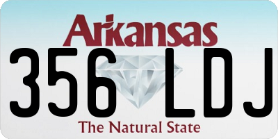 AR license plate 356LDJ