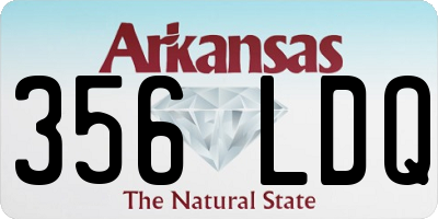 AR license plate 356LDQ