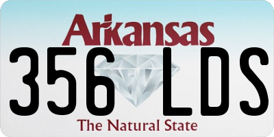 AR license plate 356LDS