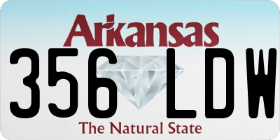 AR license plate 356LDW