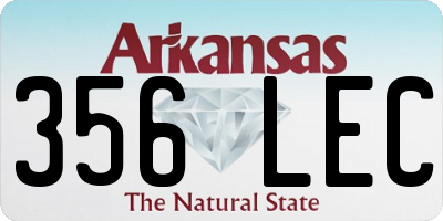 AR license plate 356LEC