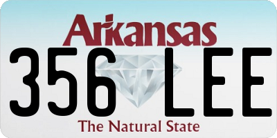 AR license plate 356LEE