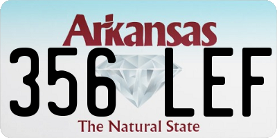 AR license plate 356LEF